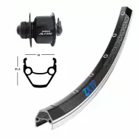 Roue Avant 26 Pouces Avec Moyeu Dynamo Shimano Alfine Pour Frein à Disque Centerlock Et Jante Exal ZX 19