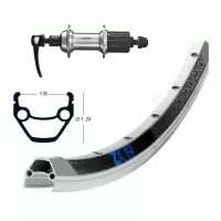 Roue Arrière 26 Pouces Avec Moyeu Shimano Acera Et Jante Exal ZX 19