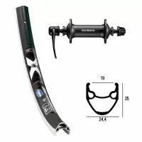 Ryde - Rigida Roue Avant 27.5 Pouces Avec Moyeu Shimano Acera Et Jante Ryde X-Star 19